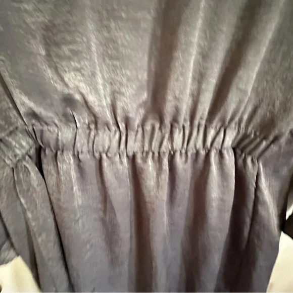 Bobeau Shiny Slate Waterfall Open Blazer with Pockets Size Small - Picture 4 of 9